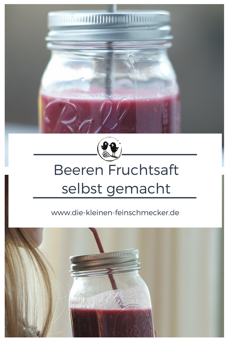 Selbst gemachter Beeren Fruchtsaft
