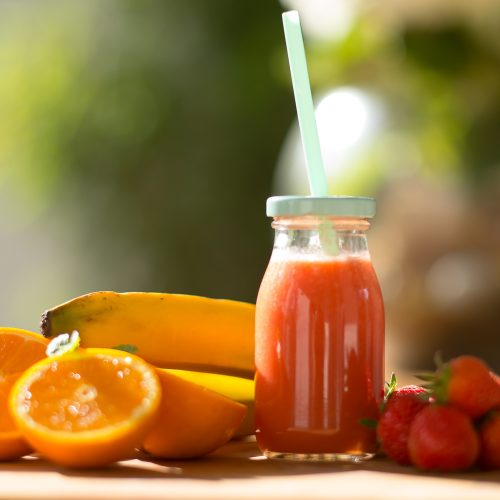 Orangen- Erdbeer- Bananen Smoothie - Die kleinen Feinschmecker
