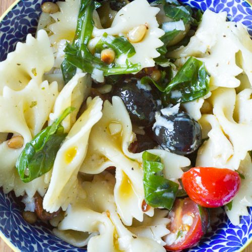 Italienischer Nudelsalat mit Rucola - Die kleinen Feinschmecker