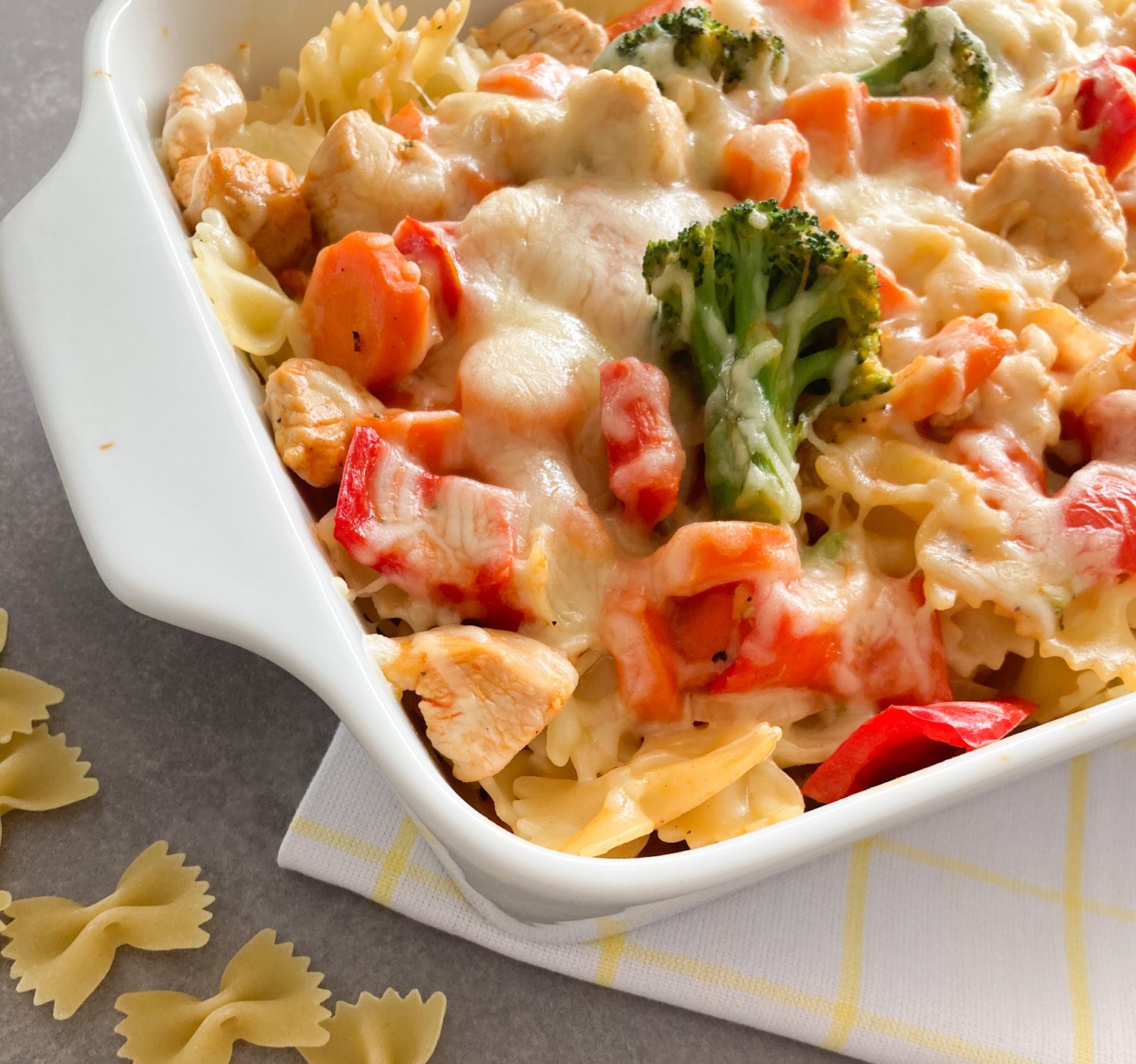 Huehnchen pasta auflauf einfach