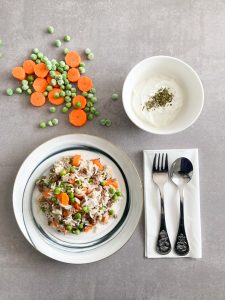 Reis-Hackfleisch-Pfanne mit Gemüse